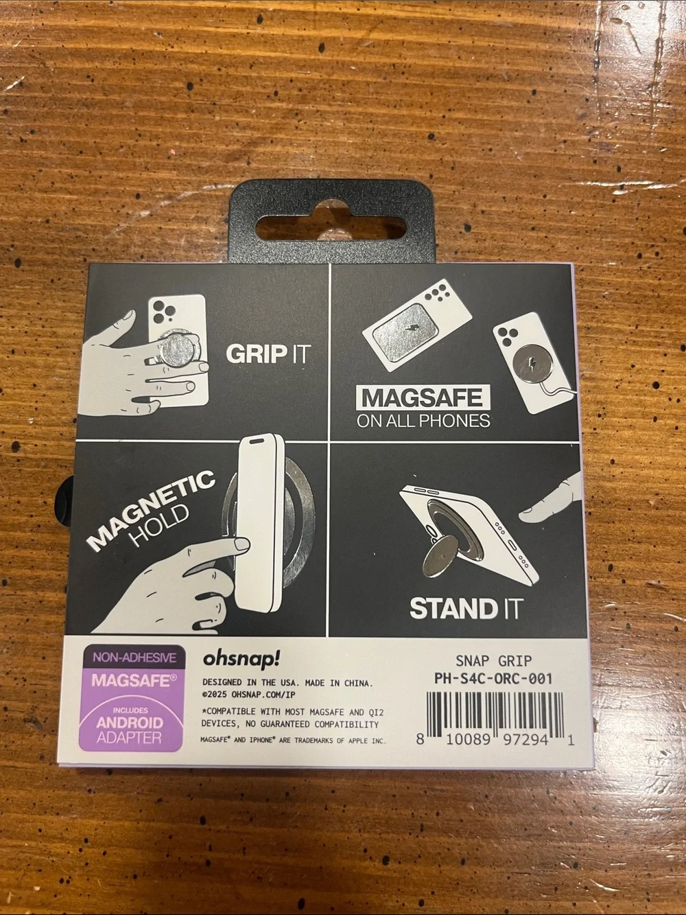 ohsnap! The Phone Grip that doesn’t suck Orchid